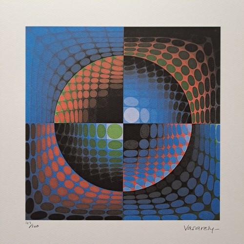 Firmato victor vasarely op - -,