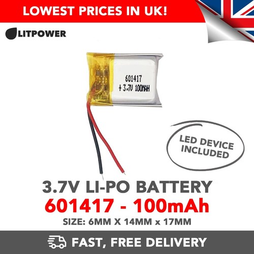 Batteria 7v 100mah - li-po,