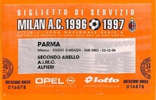 C0693 - Vecchio BIGLIETTO PARTITA CALCIO - MILAN VS PARMA
