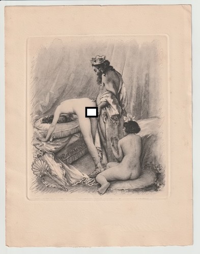 Gravure ancienne curiosa - gravure,