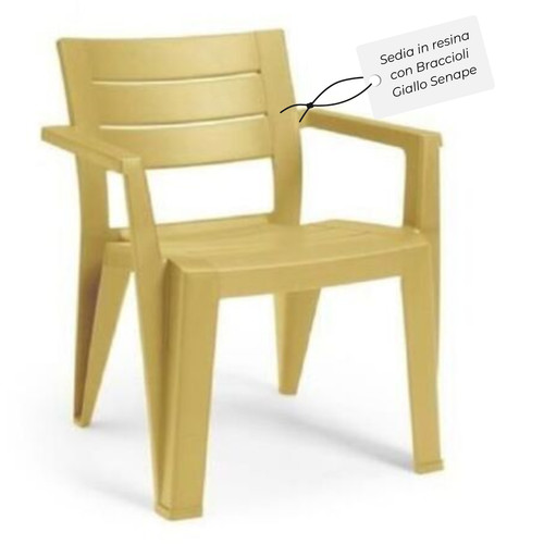 Sedia resina con - sedia,
