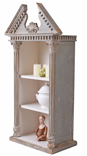 Timpano scaffale shabby chic - shabby,