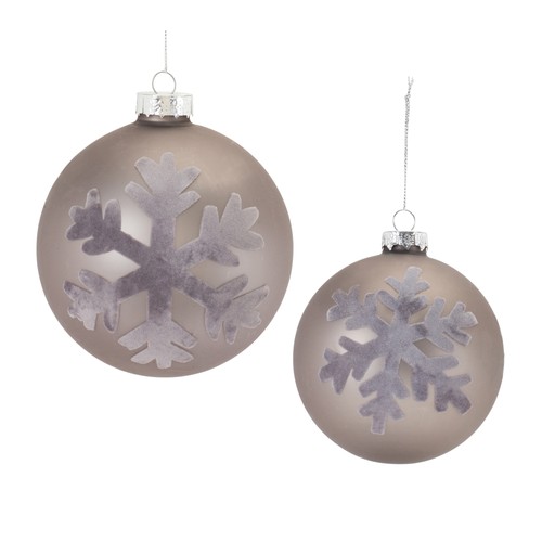 Snowflake ball ornament set - snowflake, (set