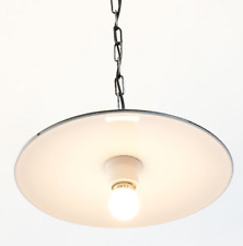 LINEA PIATTO CRUCCOLINI LAMPADARIO con catena in ferro e piatto smaltato 1 luce