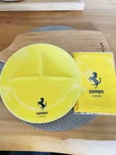 Targa logo Ferrari Cornes espositore ceramica decorazione auto ufficiale da collezione