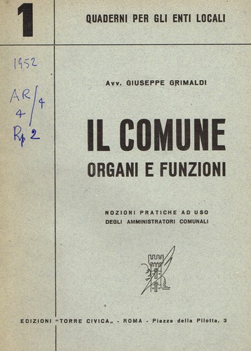 Comune organi e - il, funzioni