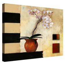 QUADRO FLOREALE BIANCO con decoro a mano Arredo soggiorno salotto camera da lett