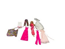 LOTTO BARBIE SUPERSTAR 1977 vintage originale con vestiti extra