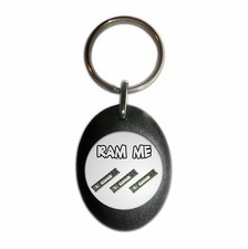Ram plastic oval key ring - oval,