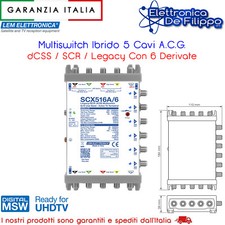 Multiswitch Ibrido 5 Cavi