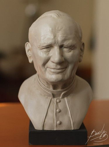 Busto papa giovanni paolo - giovanni,