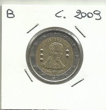 °2 EURO COMMEMORATIVI BELGIO anno 2009 - circolata - MB°