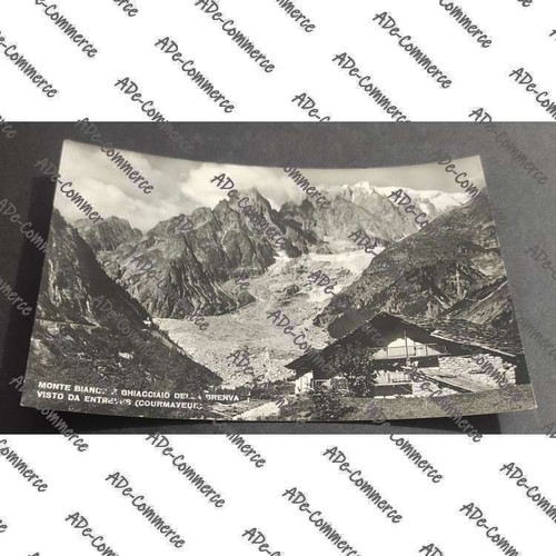 Cartolina monte bianco - bianco, e