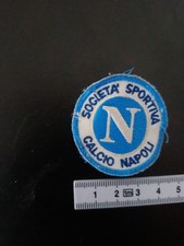 TOPPA PATCH CALCIO SOCIETA' SPORTIVA CALCIO NAPOLI USATA D'EPOCA da Cucire