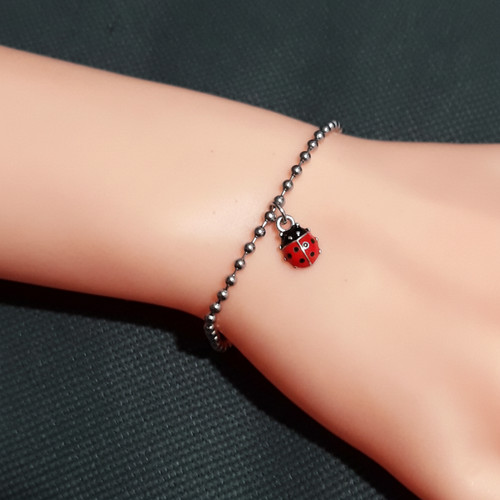 Bracciale coccinella rossa - coccinella,