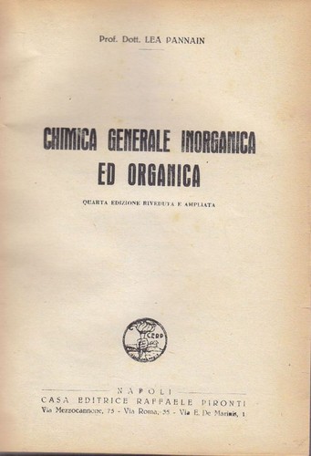 Chimica generale inorganica - generale,
