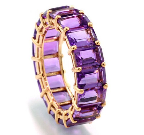Anello memoria con ametiste - anello,