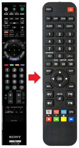 Telecomando adatto per sony - per,