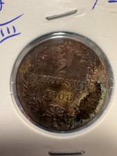 ITALIA REGNO 2 CENTESIMI 1908