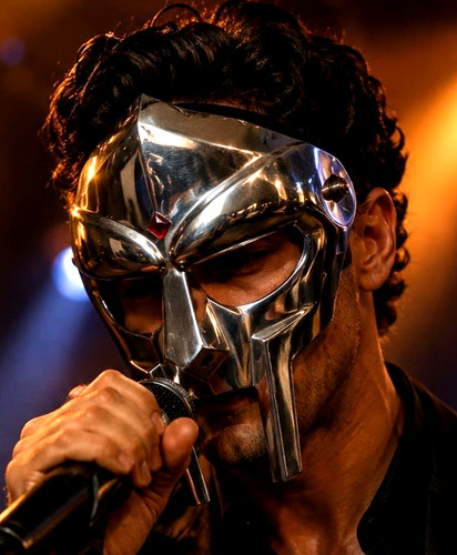 Maschera doom fatta mano - doom,