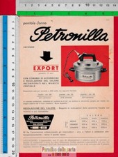 PETRONILLA PENTOLA FORNO (SOLO IL DEPLIANT ILLUSTRATIVO - EDIZIONE DEL 10/1966)