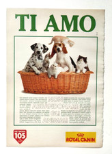 Pubblicita' Royal Canin Radio 105 Advertising Originale Vintage 1991 (T2)