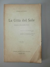 Rarissimo libro La città del sole Poema Vittorio Macchioro 1902 prima edizione