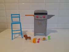 BARBIE ARREDI DA ESTERNO BARBECUE CON CUCCIOLO MATTEL