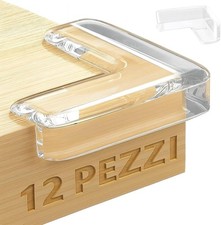 Paraspigoli Bambini 12 Pezzi – Angolari PVC Trasparenti – Copri Spigoli Tavolo