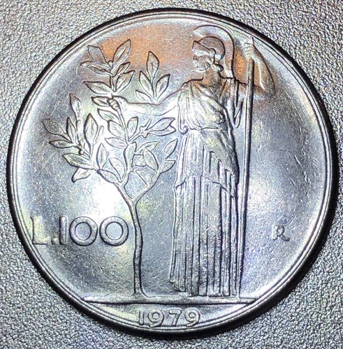 1979 italy 100 lire coin - 100,