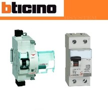 SALVAVITA F80SG STOP E GO+GC8813AC25 MAGNETOTERMICO 25A INTERRUTTORE BTICINO