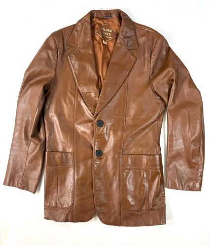 Giacca tuta uomo - pelle, golden