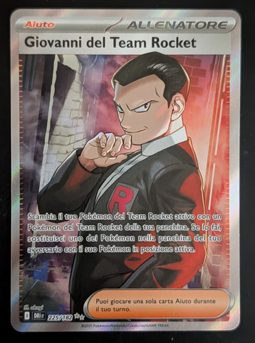 Carta pokemon giovanni del - carta,