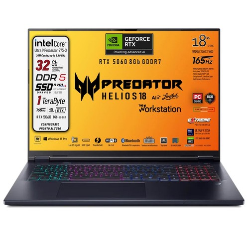 Acer predator helios 18ai - helios,