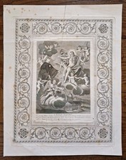 S. NICOLA TOLENTINO - Incisione F. Scafa Napoli 1850 ca.