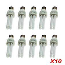 n.10 Lampadine a basso consumo 11W 2U attacco E27 2700K