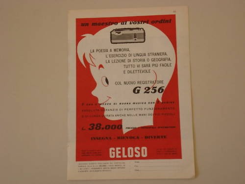 Advertising pubblicità 1960 - advertising,