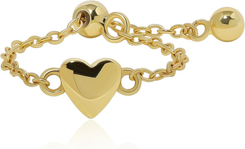 Anello statement con catena - anello,