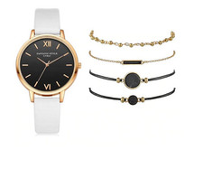 Orologia donna fashion da polso lusso accessori bianco