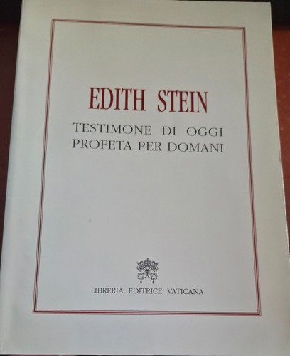 Edith stein testimone - di, oggi