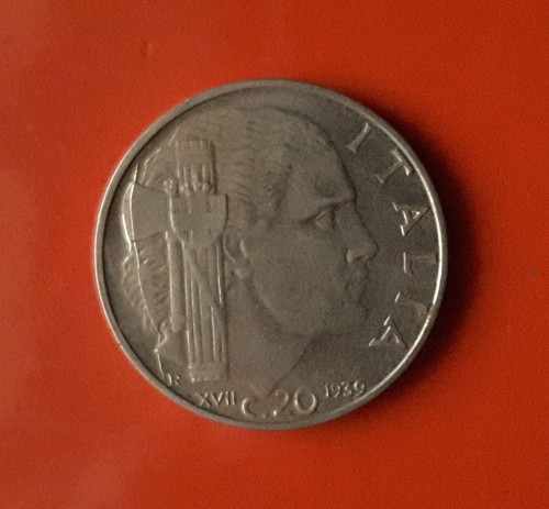 Centesimi 1939 errore - 20,