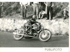 1954 GENOVA MOTOCICLISMO Pontedecimo-Giovi - Passaggio di Angelo ZUCCHI Foto