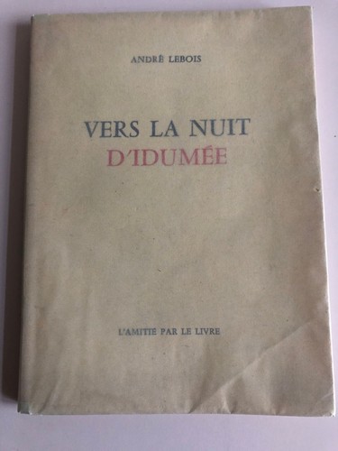 Andre lebois vers nuit d - andre,