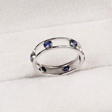 Anello eternity zaffiro blu - zaffiro,