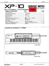 Roland XP-10 Service Manual with Electronic Schematics (ENG / JAP)