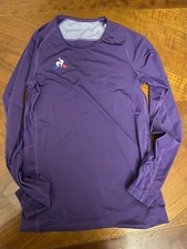 MAGLIA TERMICA FIORENTINA ACF DA SPOGLIATOIO LE COQ SPORTIF TAGLIA M VIOLA