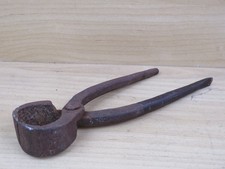 antica TENAGLIA IN FERRO BATTUTO forgiato cavachiodi pinza da LIMA di fabbro