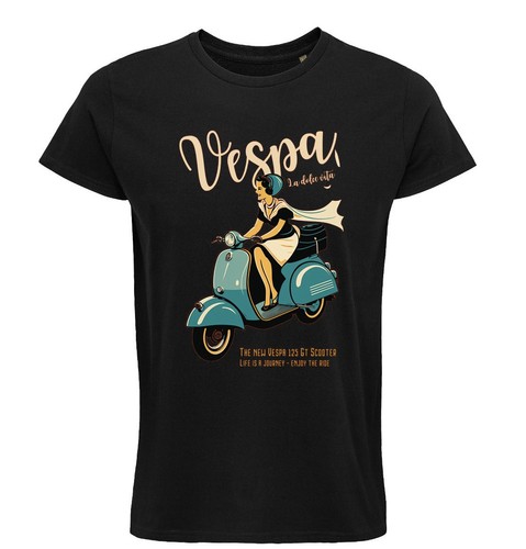 Shirt vespa italia viaggio - italia,