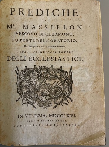 Antico libro prediche - libro, di