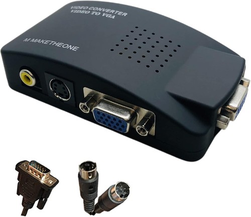 Adattatore rca vga - rca, a